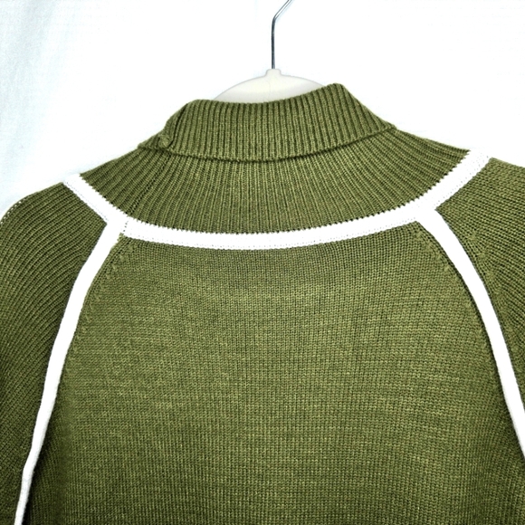 Evaless turtleneck Sweater. Green. XL - Picture 10 of 11